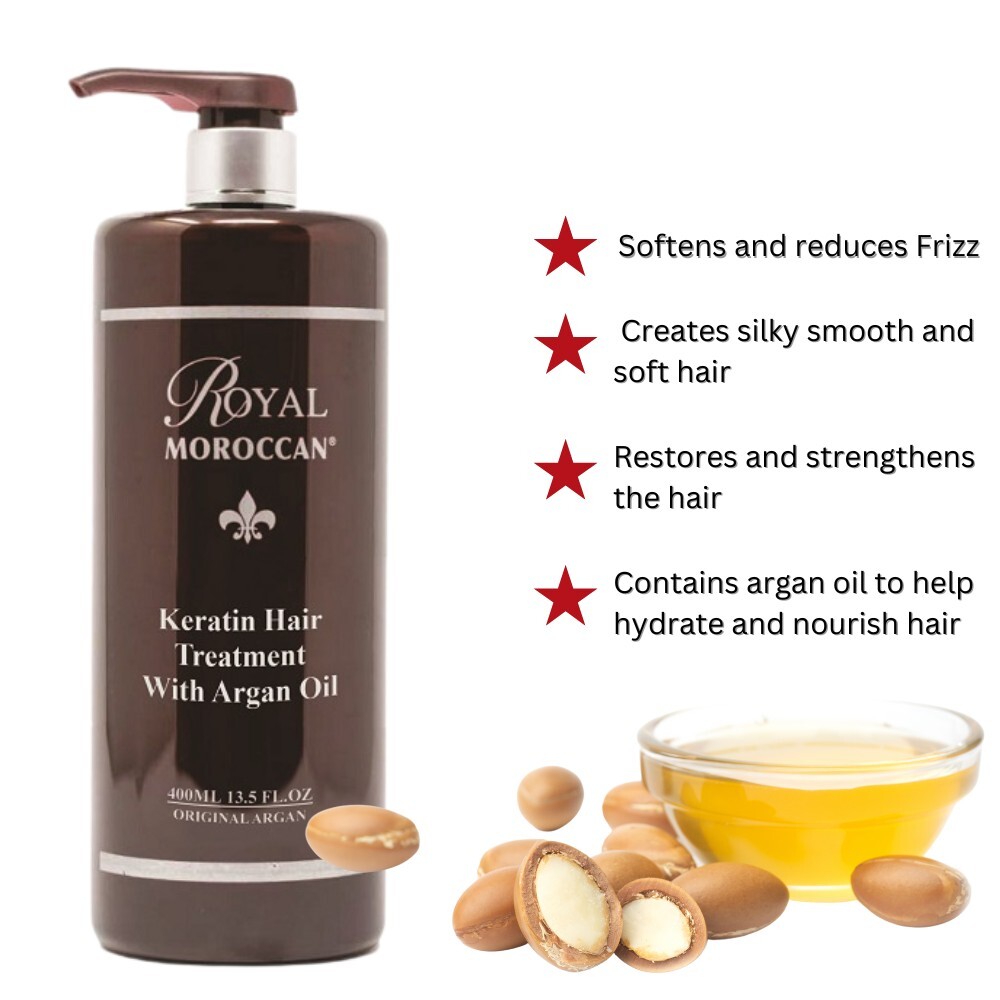 Keratin Hair Treatment Hair Straightening with Argan Oil 1000 ml / 32 Oz
