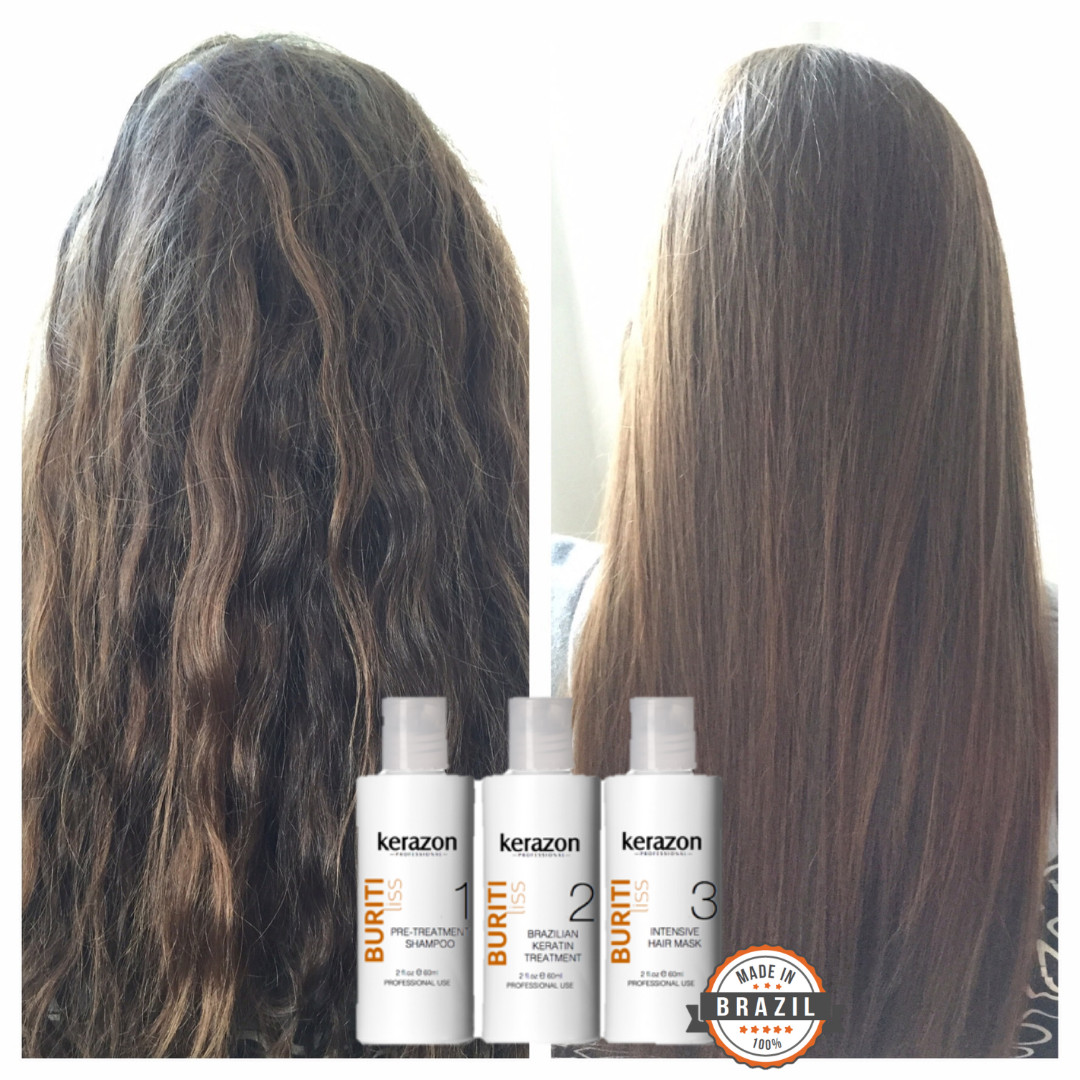 Brazilian Keratin Treatment Complex Blowout Vegan 6oz/180ml Kit by KERAZON