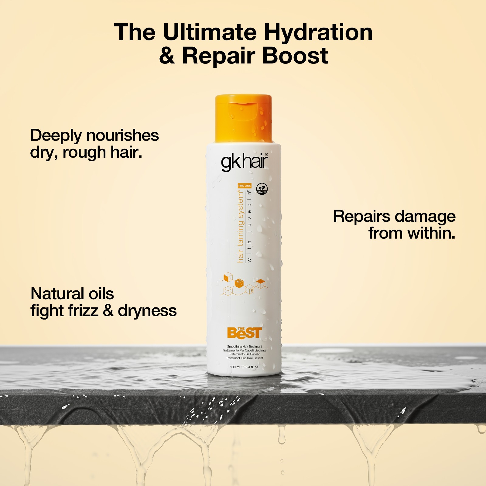 GK HAIR The BEST Brazilian Keratin Treatment Complex Blowout Straightening 100ml