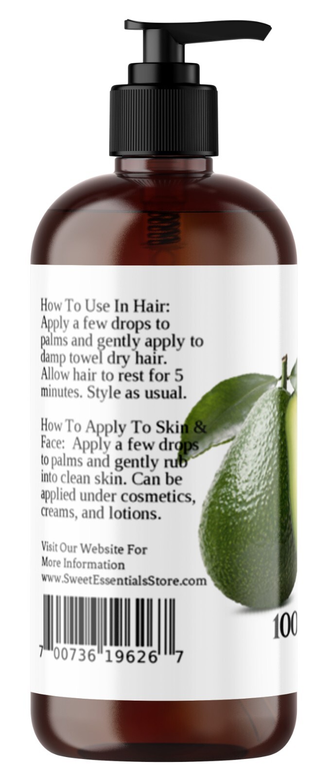 Organic Unrefined Avocado Oil | 16oz | Imported From Italy | 100% Pure