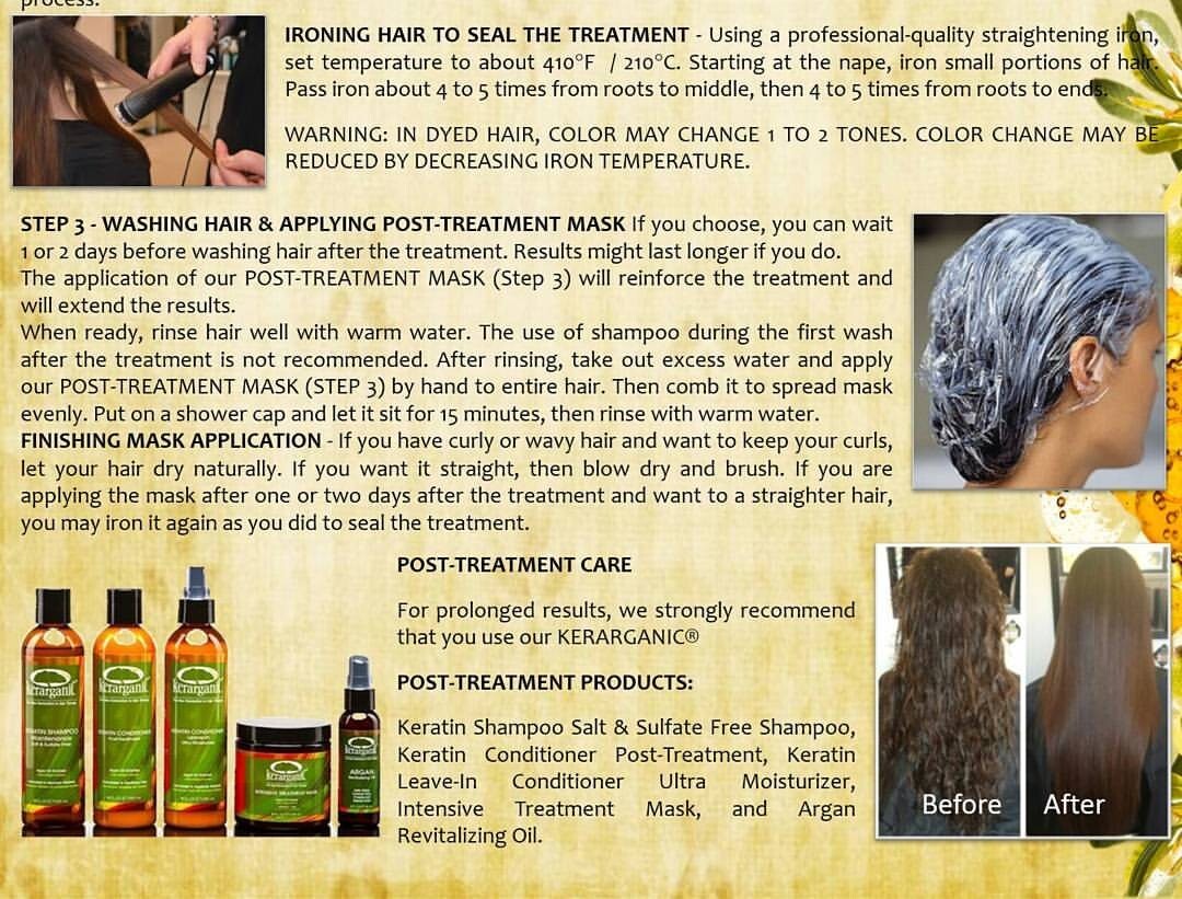 KERARGANIC – FORMALDEHYDE FREE – ORGANIC KERATIN TREATMENT SET