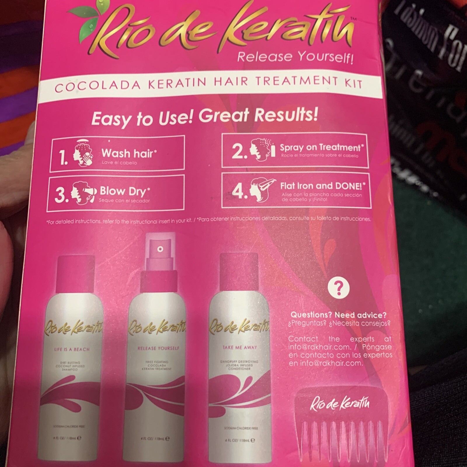 Lasio – Rio De Keratin- Cocolada Keratin Hair Treatment Kit – 1 Application