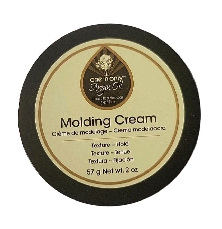 ONE ‘N ONLY (1) 2 Fl. 0z. Jar 🤎 ●MOLDING CREAM● 🤎 ARGAN OIL Texture – Hold.