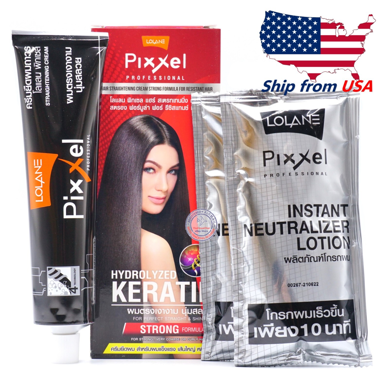 Lolane Pixxel Professional Permanent Hair Straightening Cream Big Size 110g Pack