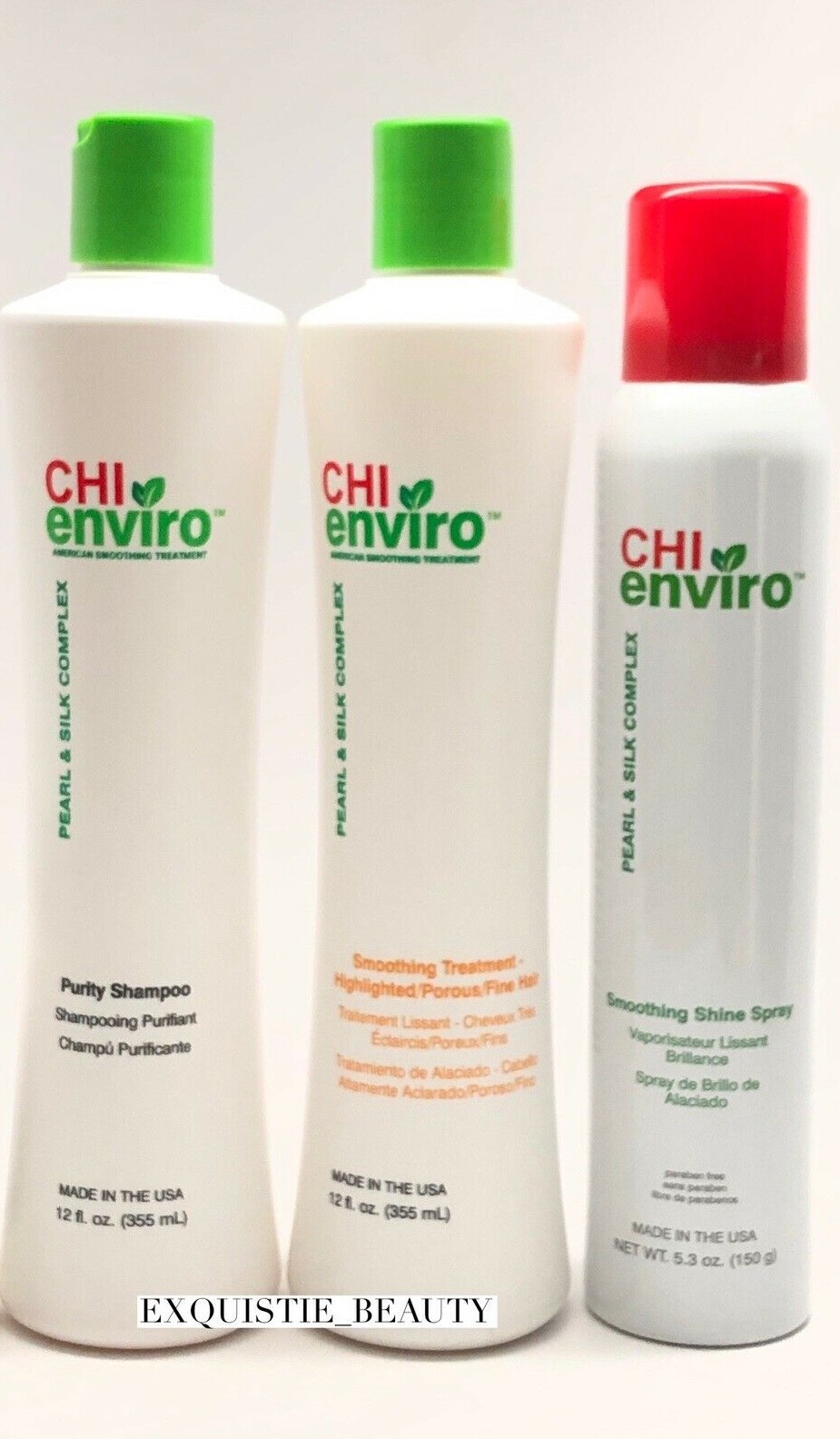 CHI enviro Smoothing treatment kit Highlighted Or Porous , SPRAY, SERUM