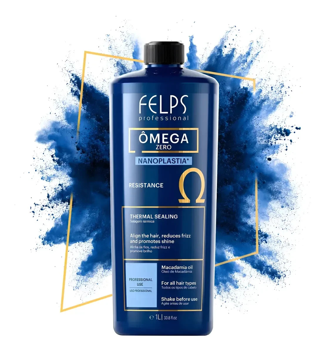Felps Omega Zero Resistance Nanoplasty Brazilian Keratin Treatment 1L / 34 fl oz