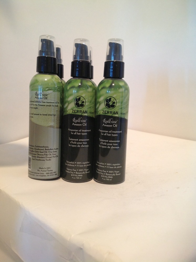 LOT OF 6 Zerran RealLisse Amazon Oil treatment for all hair types – 4 oz 6 PACK