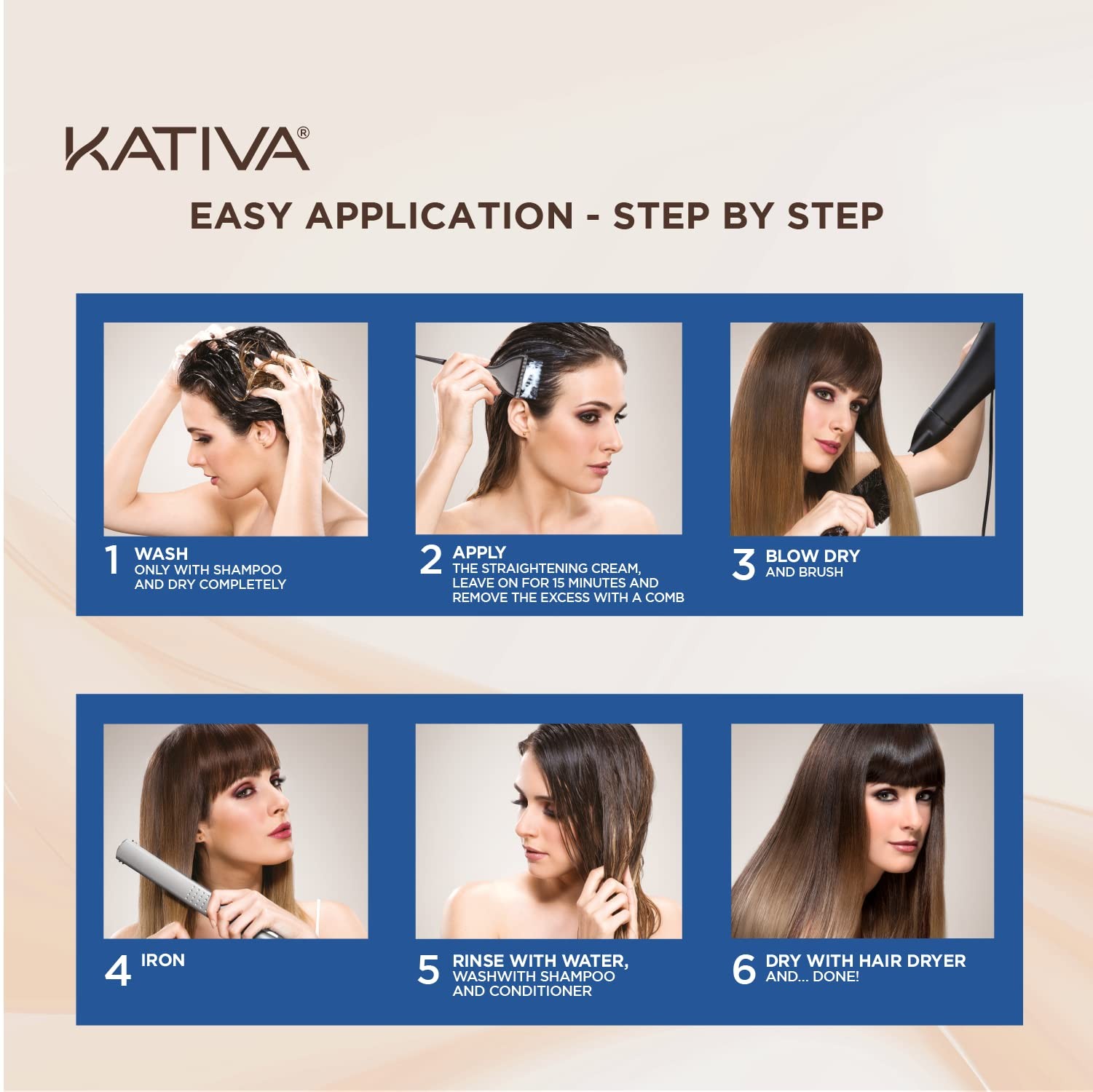 Brazilian Straightening Brunette Kit, 12 Weeks of Home Use Professional Strai…