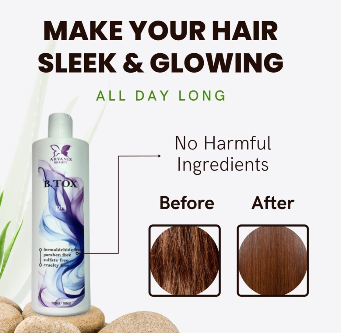 Hair Mask B-Tox Hair Treatment Professional Hair Gloss Blowout 500ml BTox