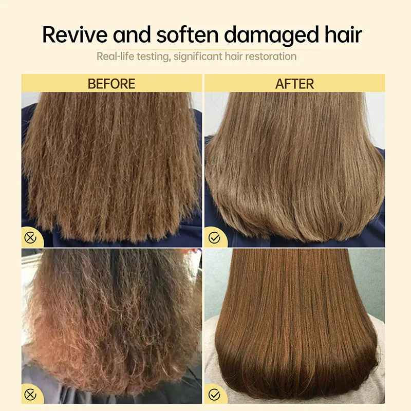 Hair Mask Keratin Straightening Repair Damaged Frizy Treatment Soft Smoothing