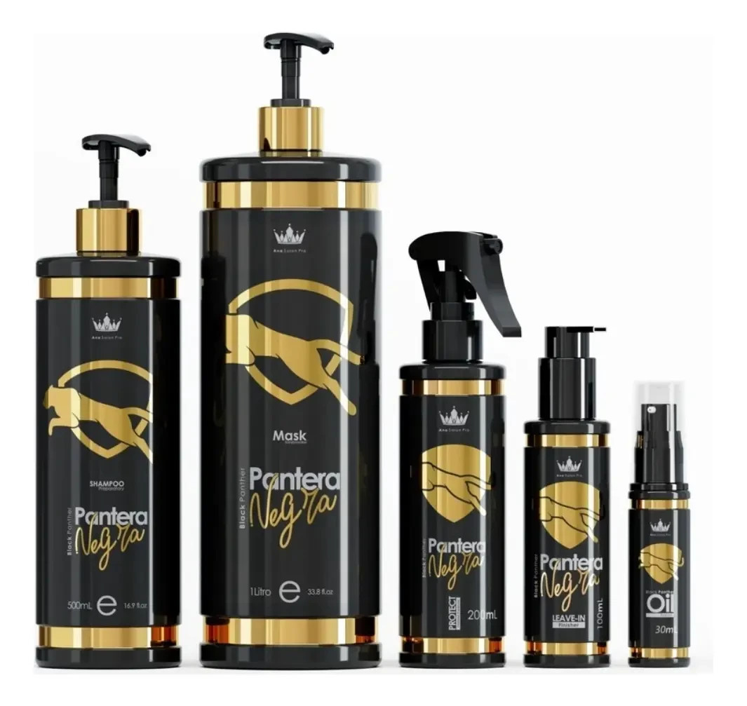 Progressive Kit Black Panther Collection – Kit with 5 Items – Ana Paula Carvalho