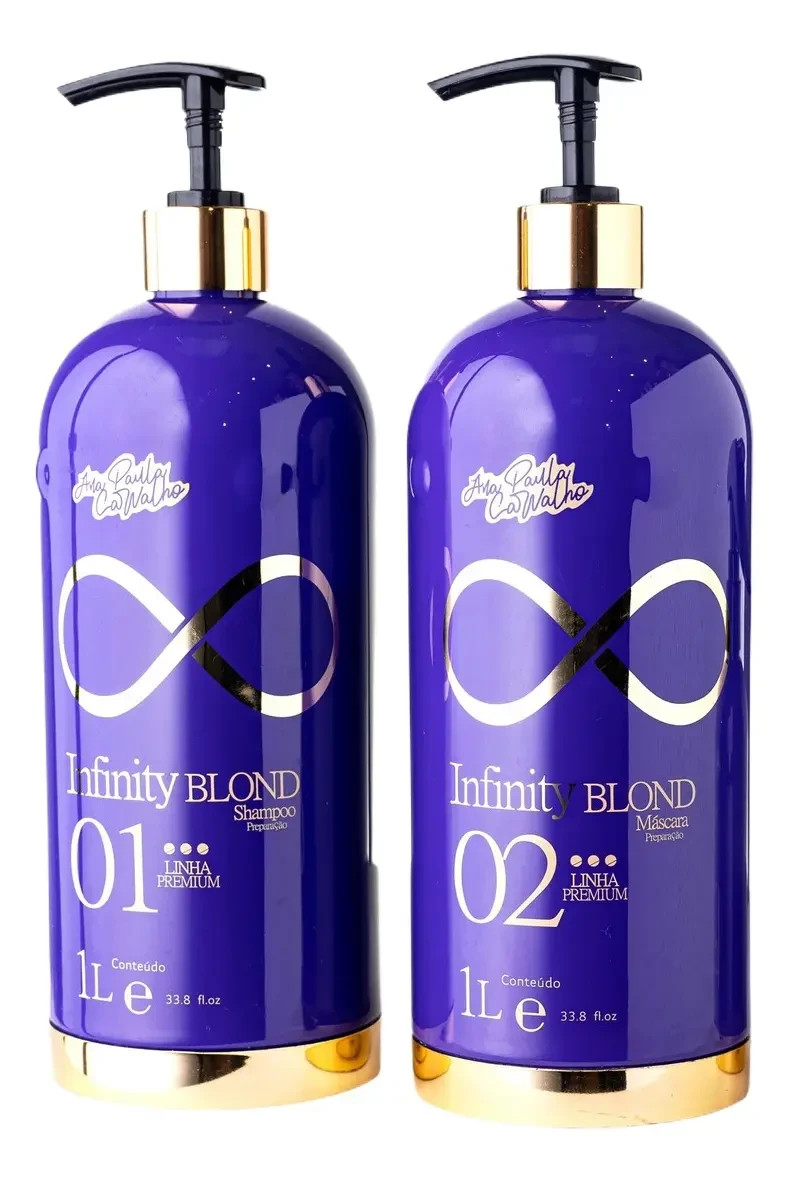 Infinity Blond Progressive Straightening Kit Ana Paula Carvalho / Shampoo + Mask