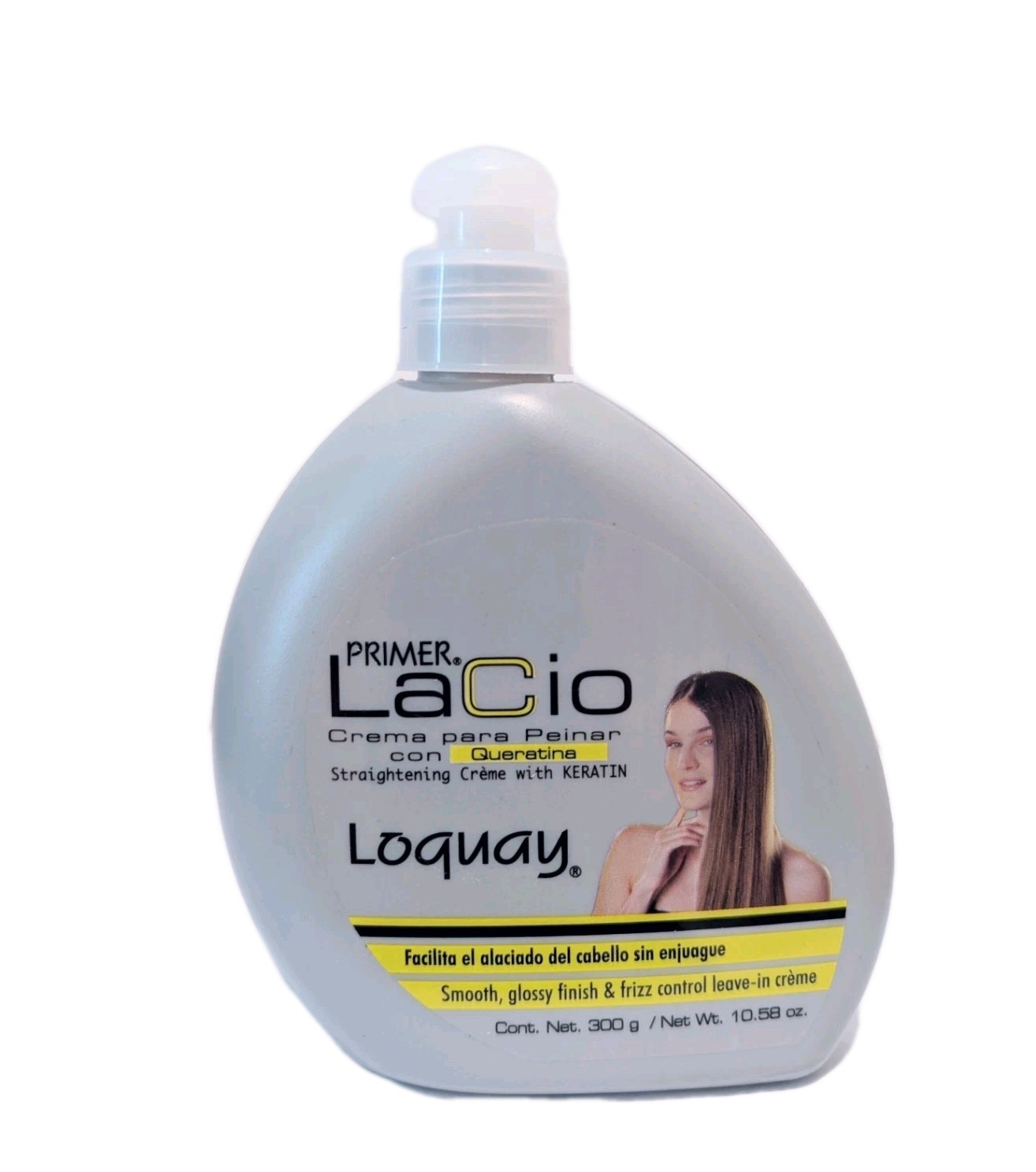 LOQUAY: Straightening Créme with Keratin / Smooth, Glossy Finish & Frizz Control