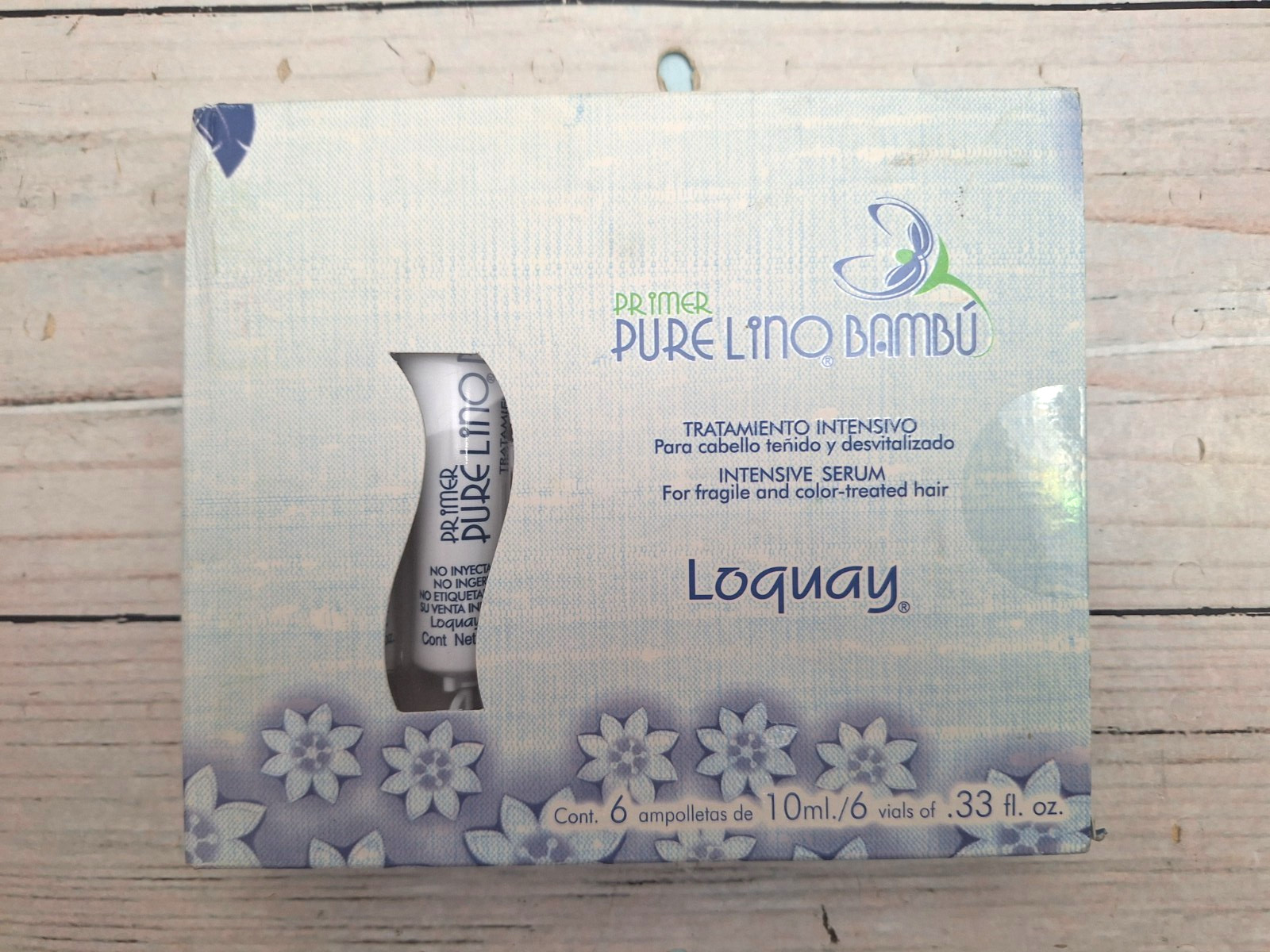 Loquay Primer Pure Lino Bambu Tratamiento Intensivo 6 Ampolletas – Serum Hair