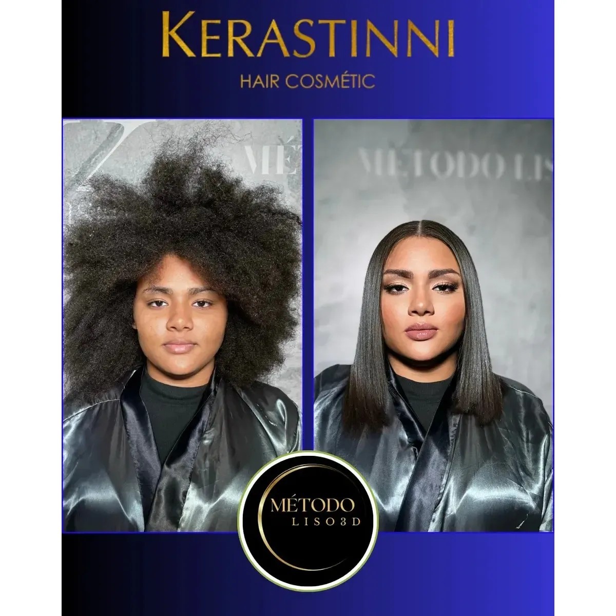 Kerastinni Smooth 3D Treatment Kit / Shampoo 1L + Active 1L / Kit Professional