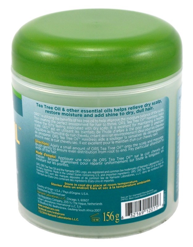 (2 PACK) Ors Tea Tree Soothing Hair & Scalp Oil Hairdress 5.5 Ounce