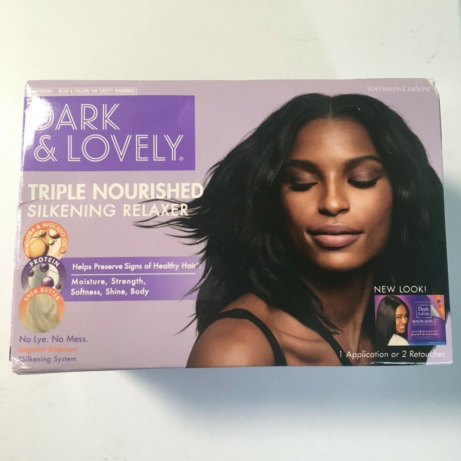 Dark and Lovely Healthy Gloss 5 Shea Moisture No-Lye Relaxer – Regular