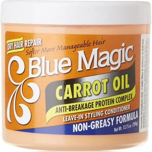 Brand New! Blue Magic Carrot Oil Leave-In Styling Conditioner 13.75 oz Pk of 1