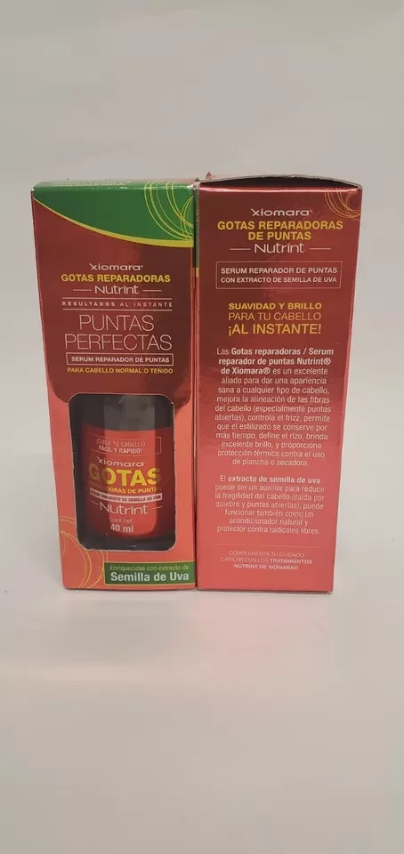 X2 XIOMARA GOTAS REPARADORAS PUNTAS PERFECTAS c/ ACEITE DE SEMILLA UVA 40ml each
