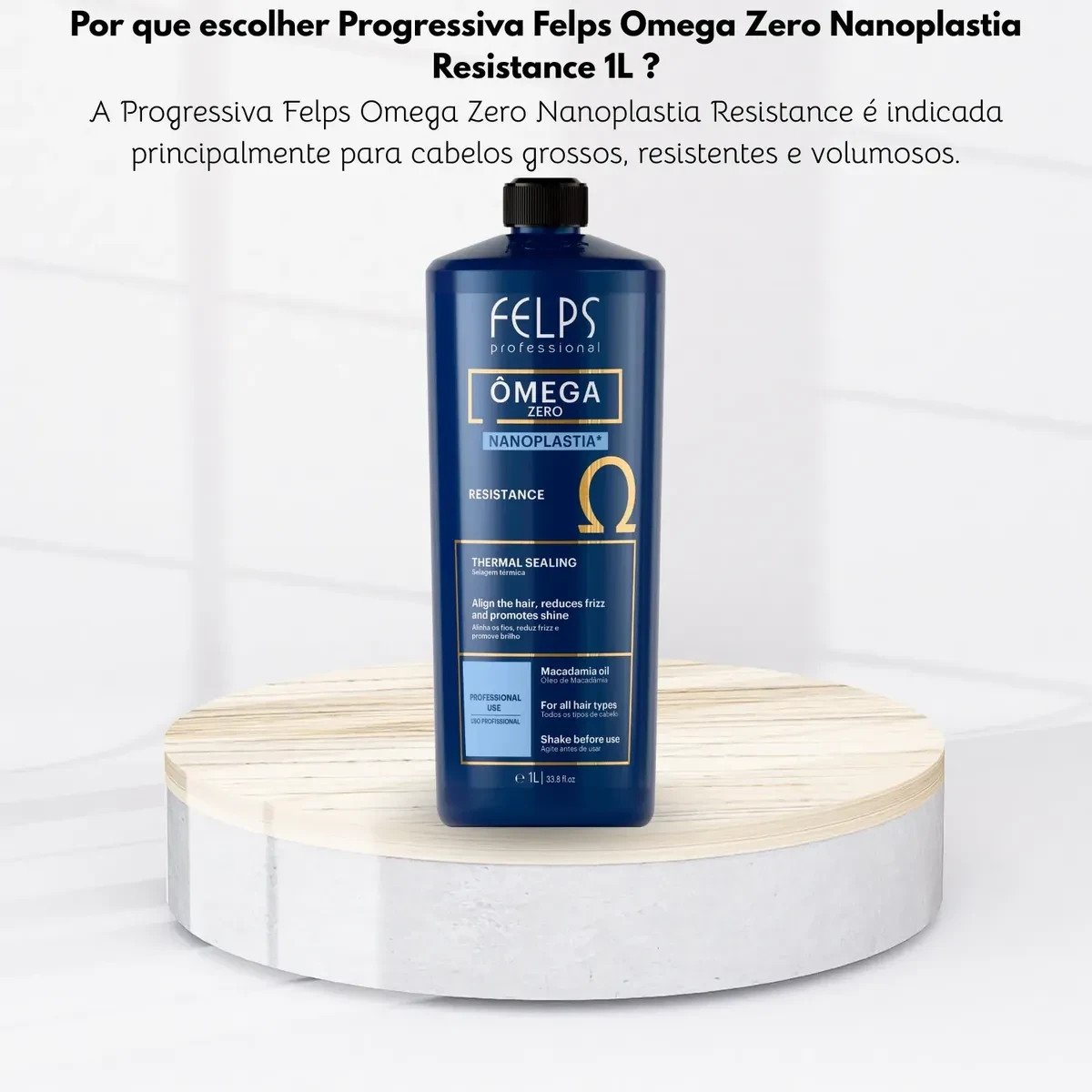 Felps Omega Zero Resistance Nanoplasty Brazilian Keratin Treatment 1L / 34 fl oz