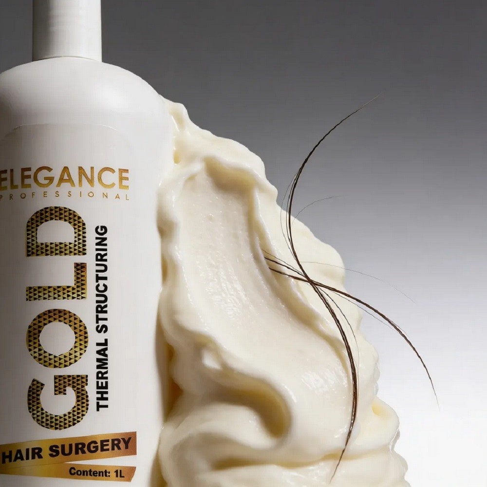 Elegance Gold Hair Surgery 1L Keratin Smoothing Treatment Anti Frizz Straighten