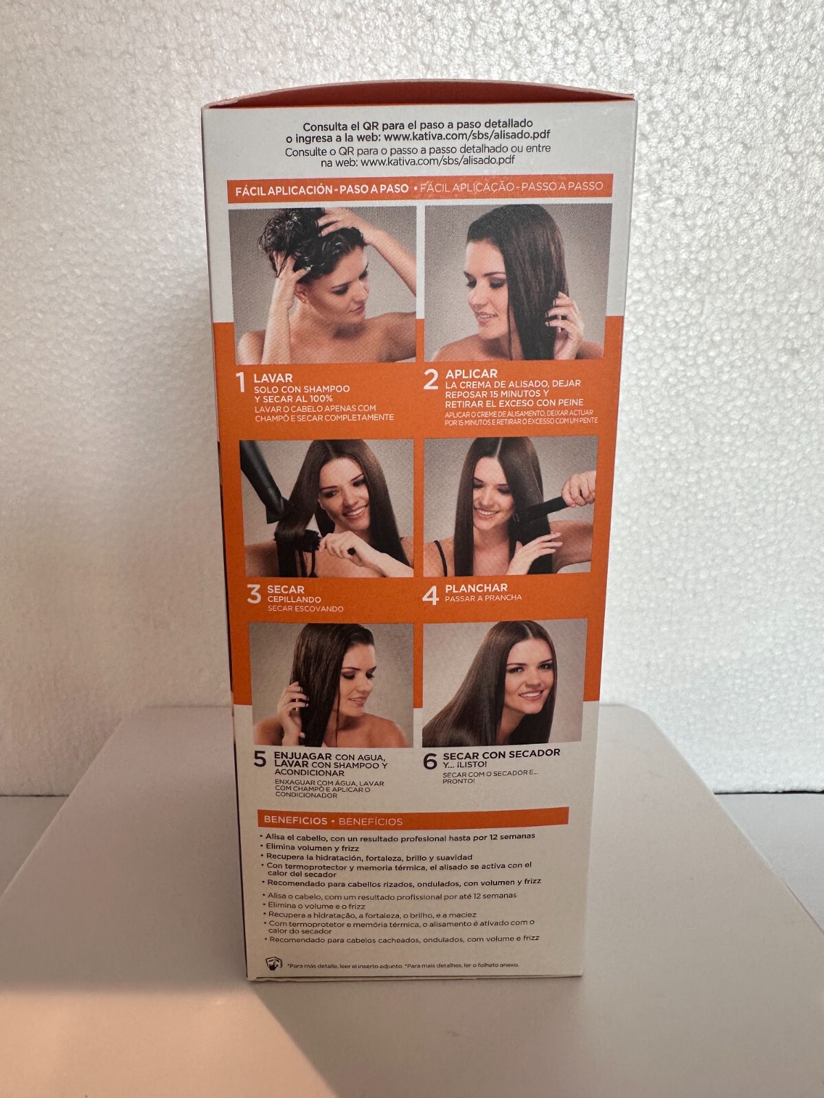 Kativa Brazilian Straightening Kit 12 Weeks of Home Use Professional Keratin