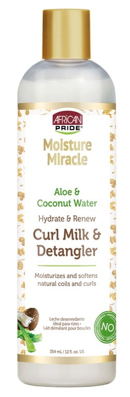 (3 PACK) African Pride Curl Milk & Detangler Aloe/Coconut 12oz