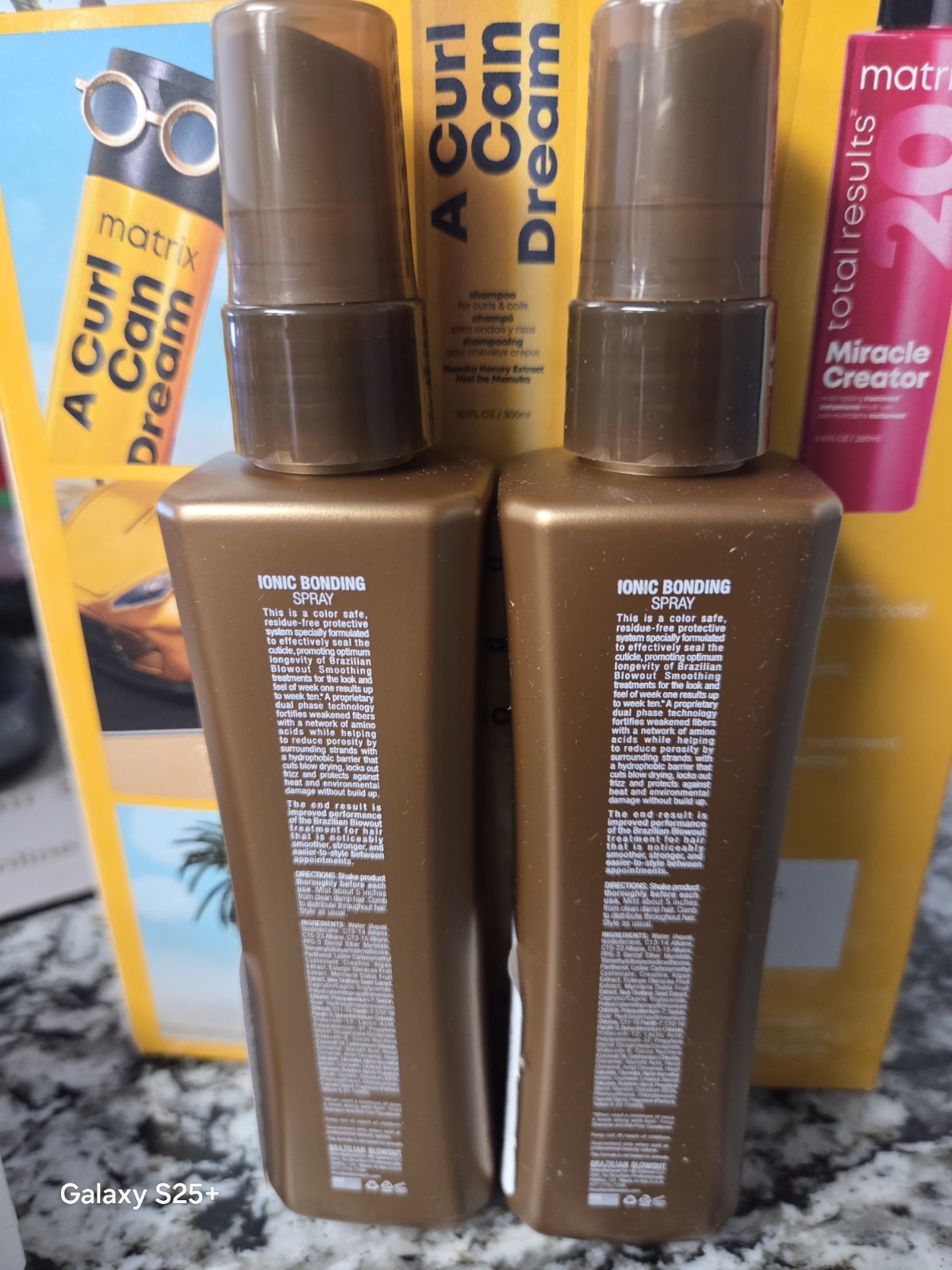 2x Brazilian Blowout Ionic Bonding Spray 3.4 oz NEW 2025 PACKAGING