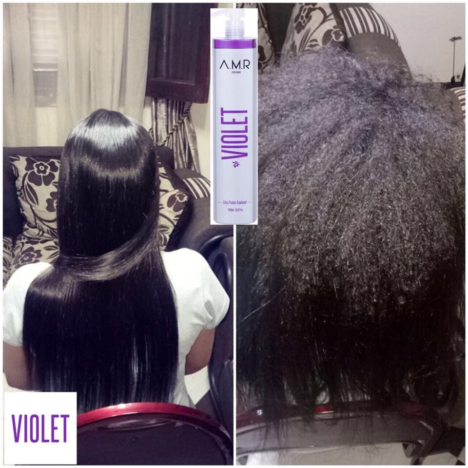 Violet Protein Hair Brazilian Treatment Formaldehyde Free