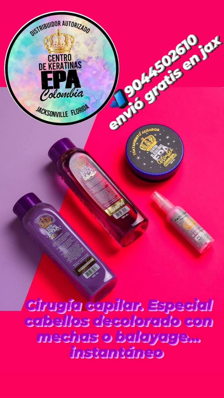 KitKeratina de 200ml,Shampu y acondicionador de 500ml mas splash termofijdor