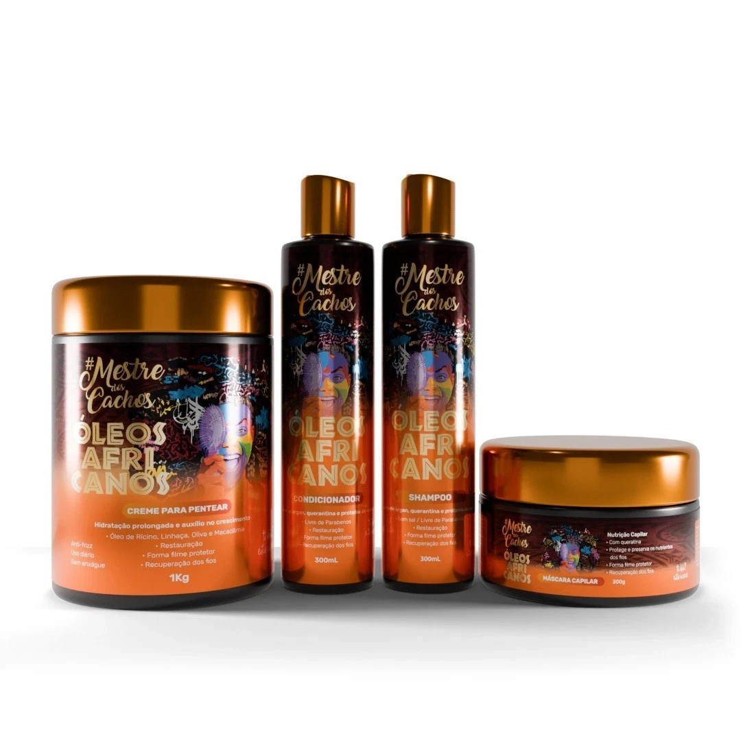 African Oils Kit 3x300ml + 1kg Mestre Dos Cachos / African Oils Line