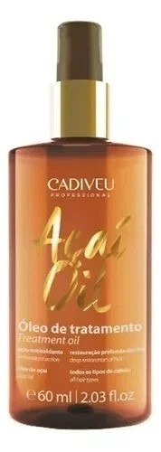 Kit 2x Cadiveu Acai Oil Treatment Antioxidant Action For All Hair Types 60 mL