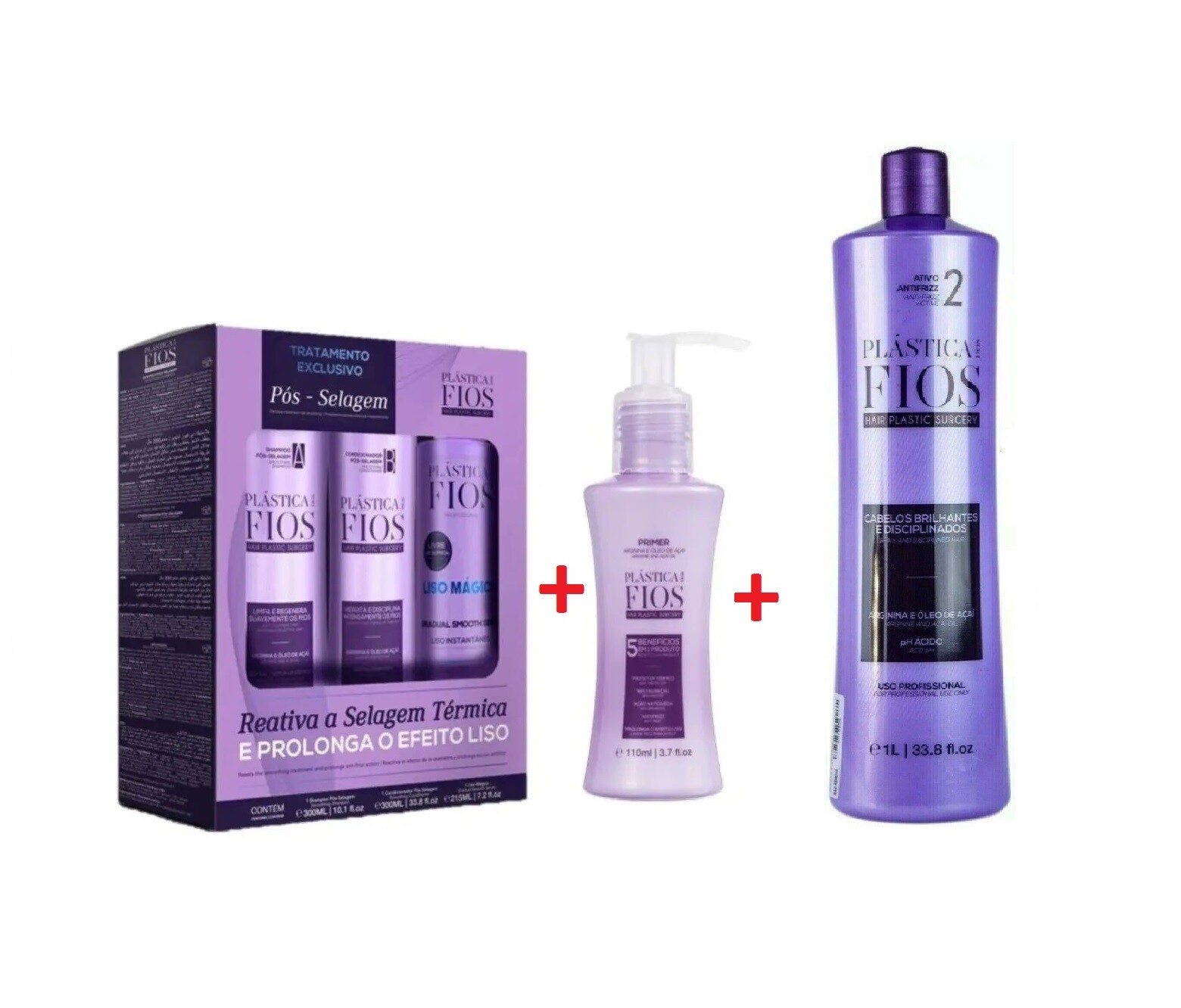 Brazilian Hair Treatment Cadiveu Plastica Dos Fios Kit Home Care you choose kit