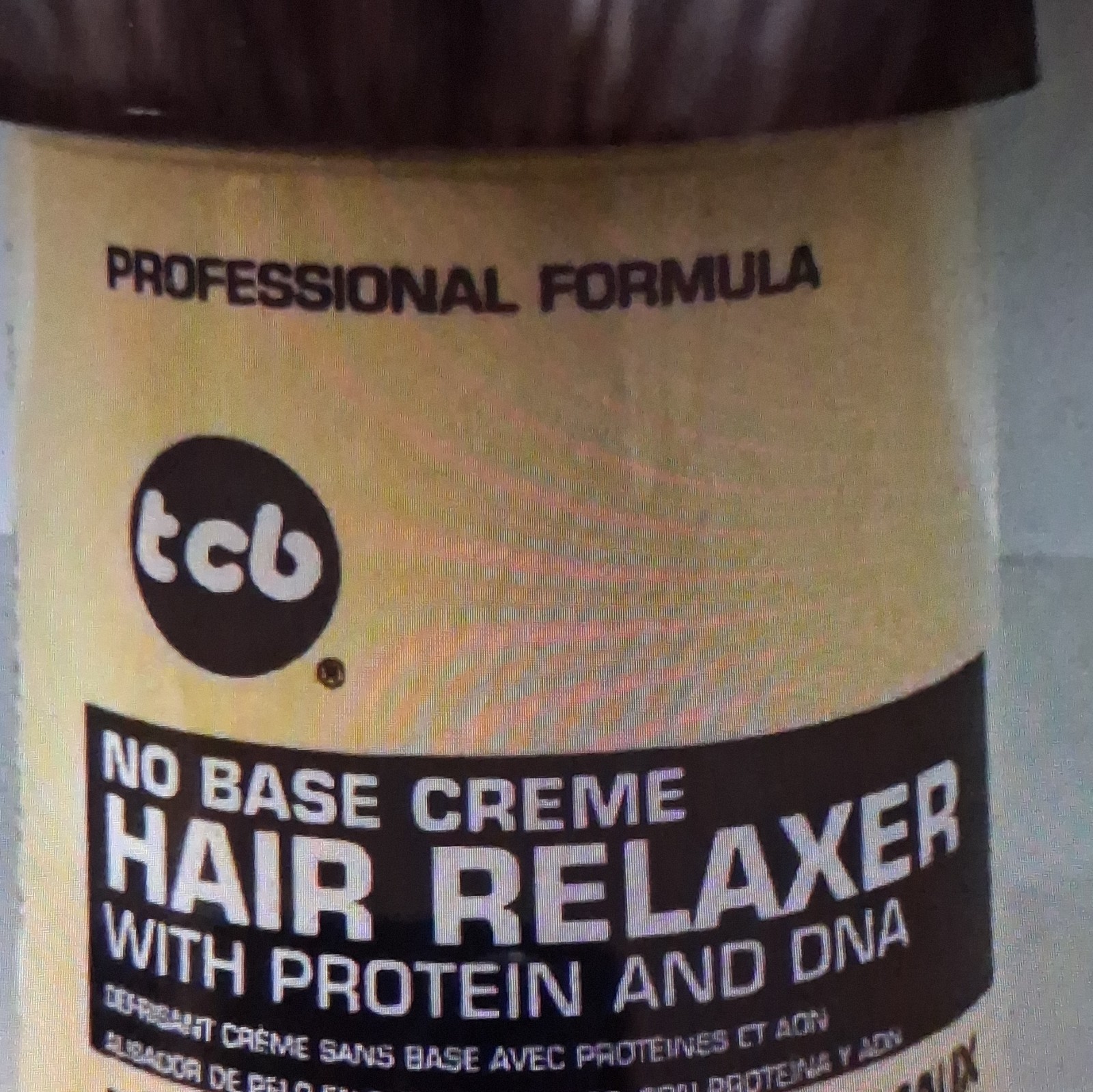 TCB No Base Creme Hair Relaxer Cream Professional Formula w/ Protein & DNA