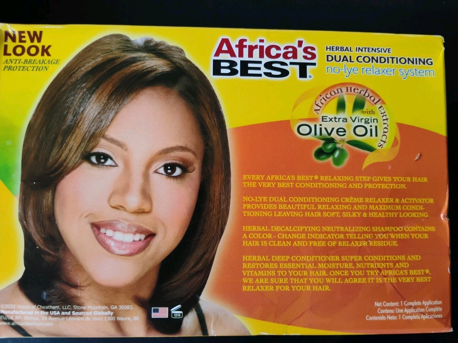 Africas Best Relaxer Super Dual Conditioner No-Lye System, Olive Oil (3-Lot)