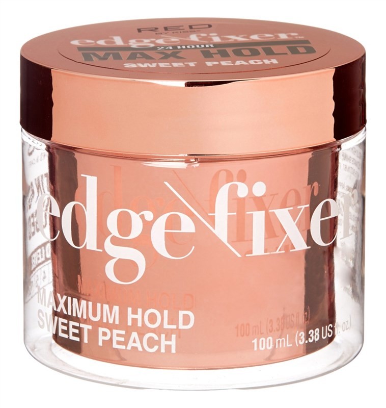 (2 PACK) Kiss Red Edge Fixer Max Hold 24 Hr Sweet Peach 3.38 Ounce Jar