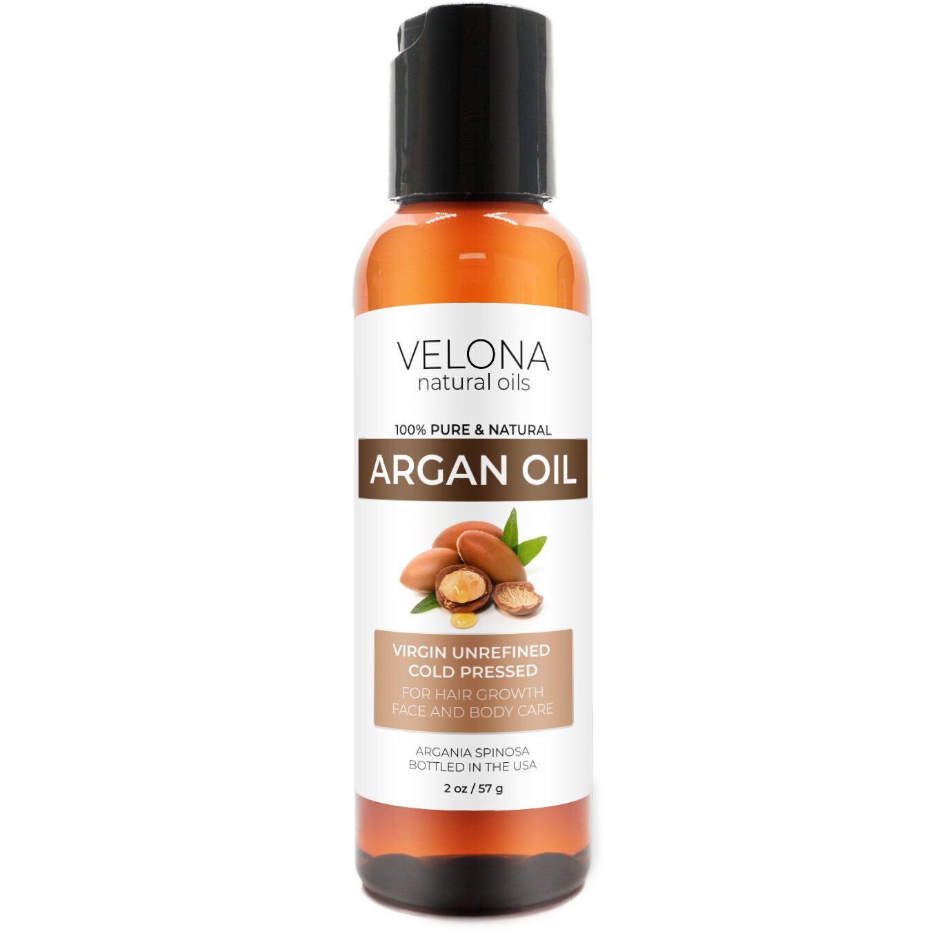 Velona Argan Oil – 2 oz | 100% Pure & Natural | Morocco Unrefined Cold Pressed