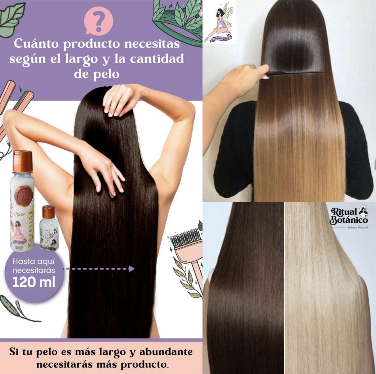 Ritual Botanico Organic Keratin Relaxer Combo With Amino Acids & Natural Oils