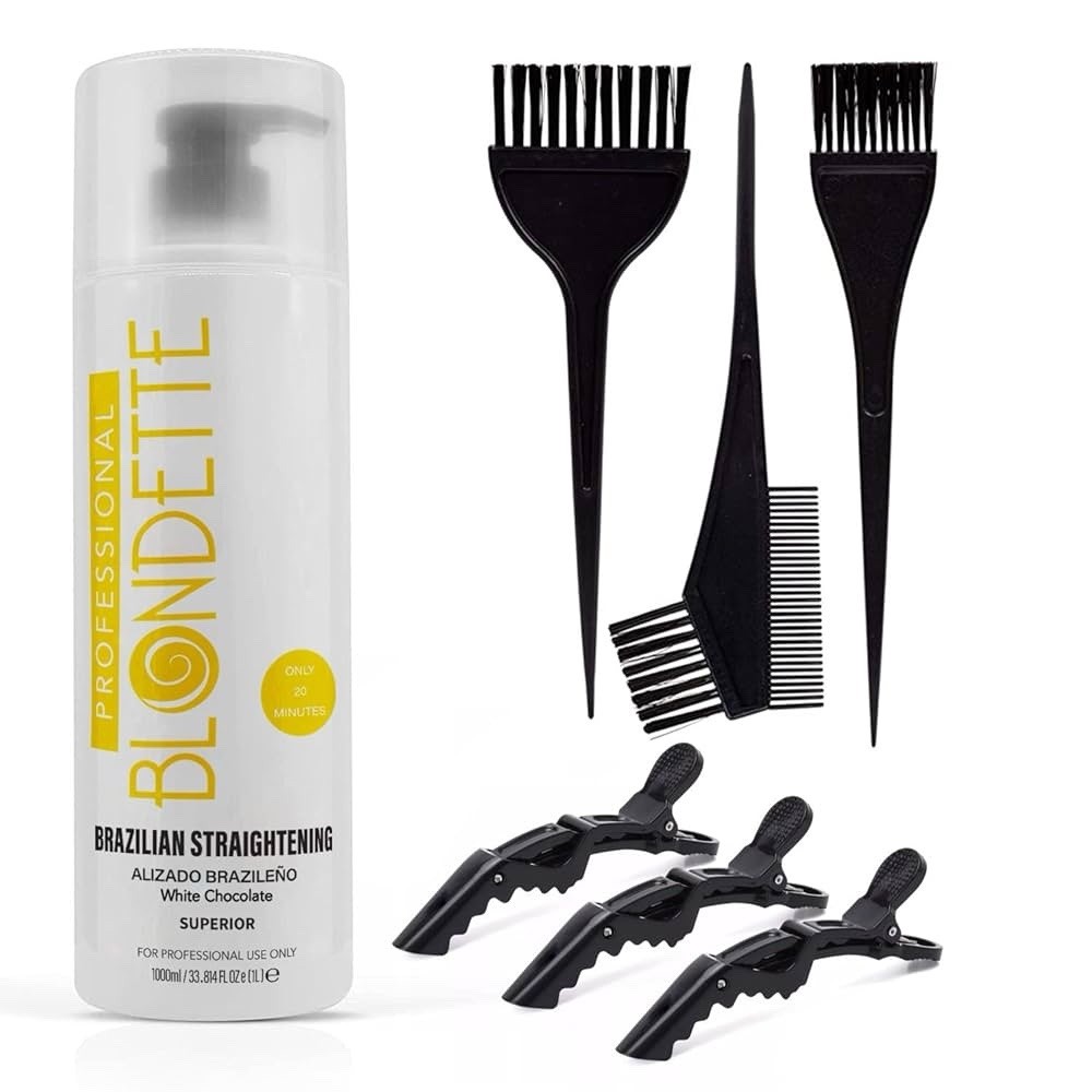Keratina Blondette Chocolate Blanco 1000ml – Tratamiento Profesional Anti-Frizz
