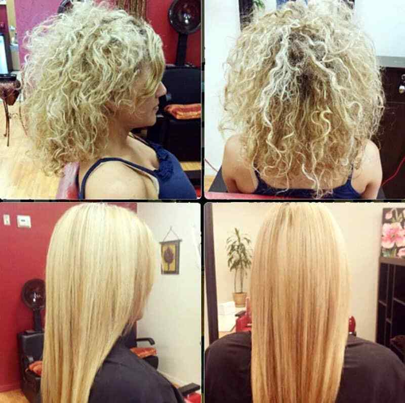 Keratin Hair Blowout Keratin Treatment Kit 300ml 4 Bottles LARGE SET with Comb