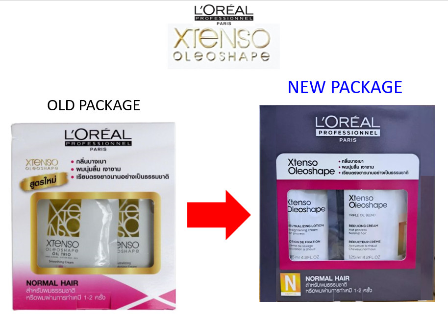 LOREAL XTenso Oleoshape Hair Straightener Straightening Cream 125ml Professional