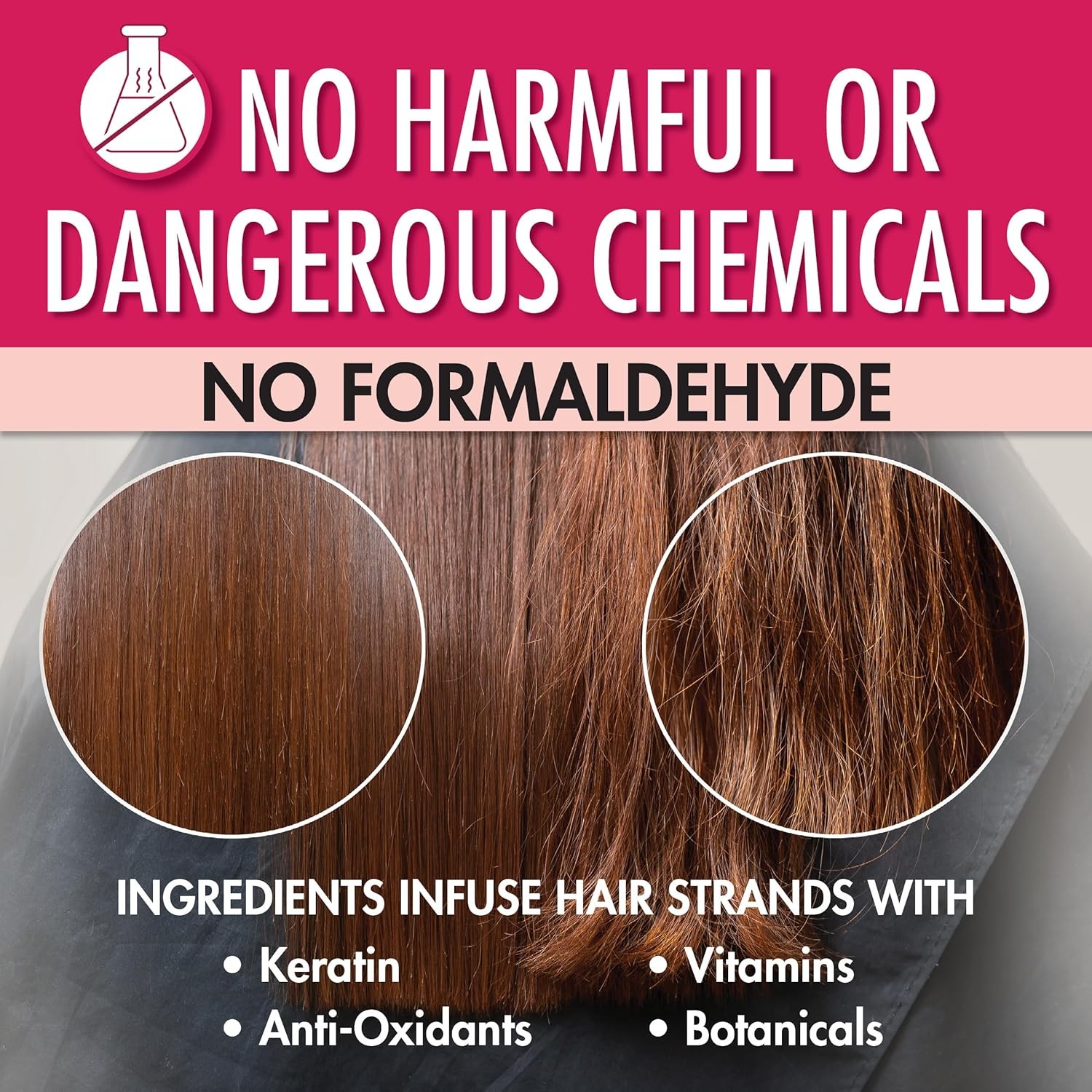Keratin Hair Treatment, 4 oz | Frizz Control, Formaldehyde Free, Salon Quality,