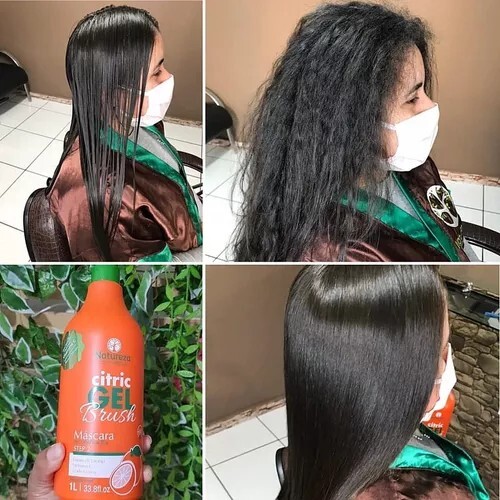 Citric Gel Progressive Brush Vita C Recontrolling Hair Mask/Cosméticos Natureza