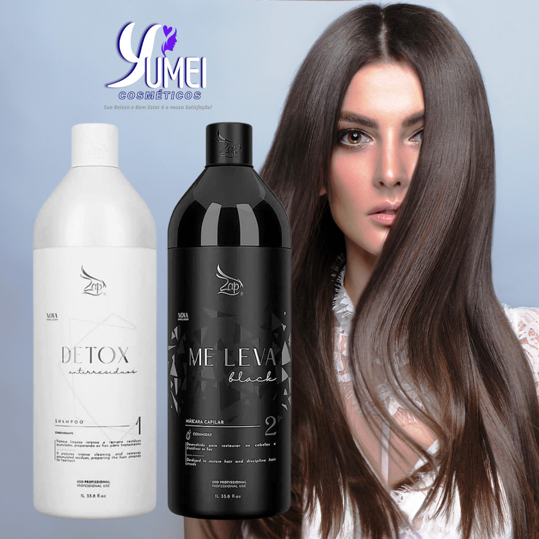 Kit Zap Me Leva Black and Detox 2x1L-Brazilian Keratin