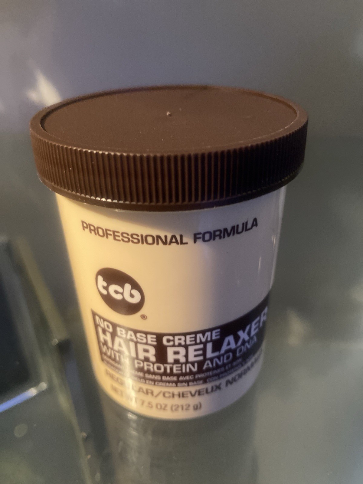 TCB Professional Formula No Base Cream Hair Relaxer Protein DNA Normal 7.5 oz