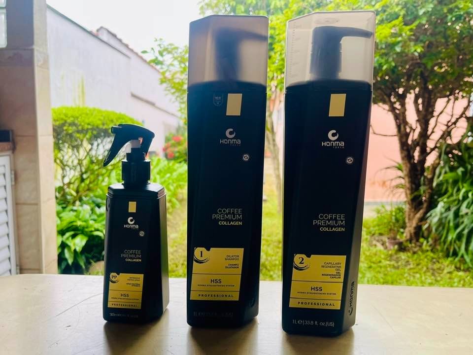 Treatment Keratin Honma Tokyo Coffee Premium Collagen Complete Kit 3 products