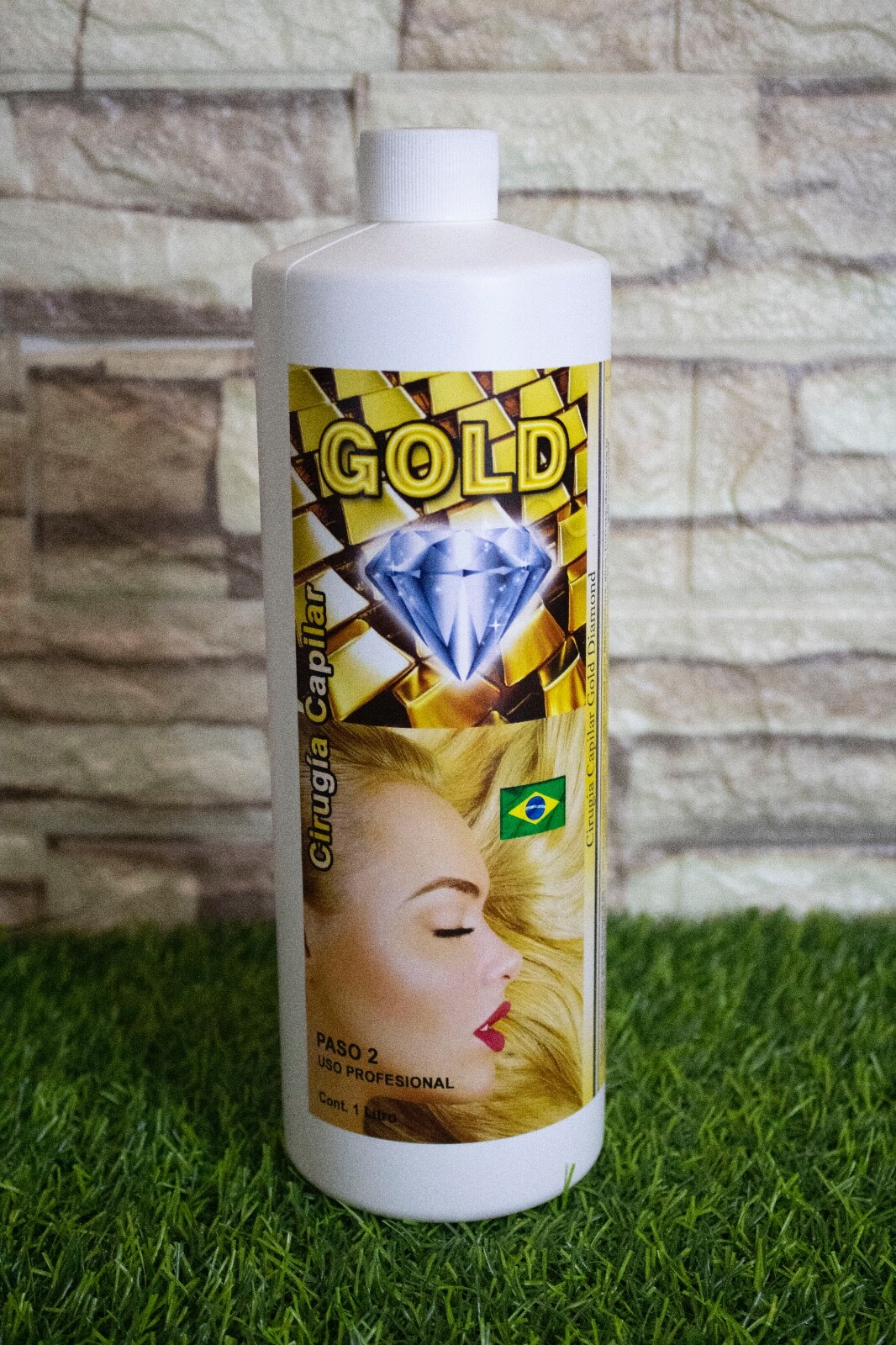 Cirugia Capilar Gold Diamond Profesional Deja cabello brillante y liso 32oz