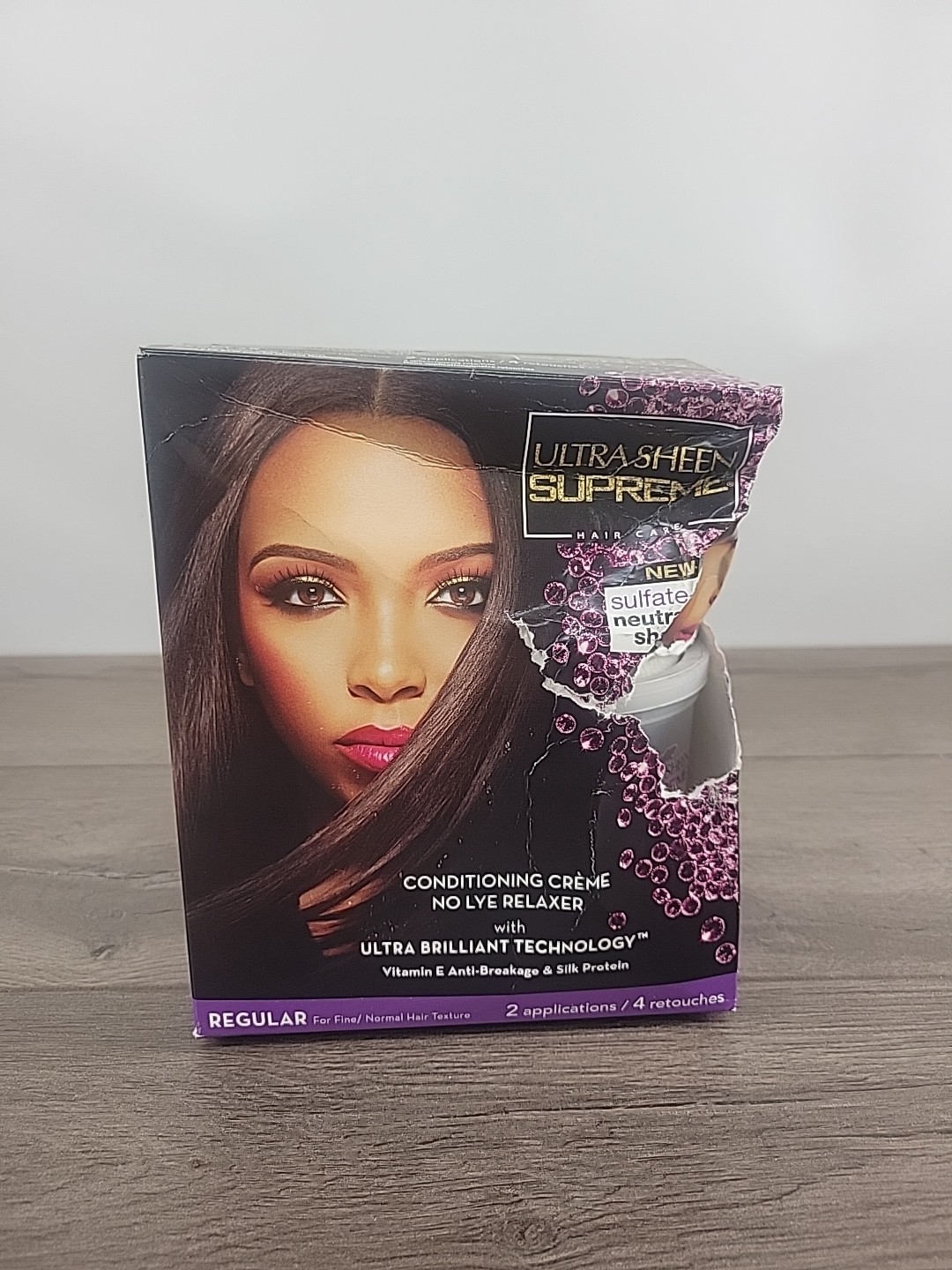 Damaged Box Ultra Sheen Supreme Relaxer Conditioning Creme, Regular