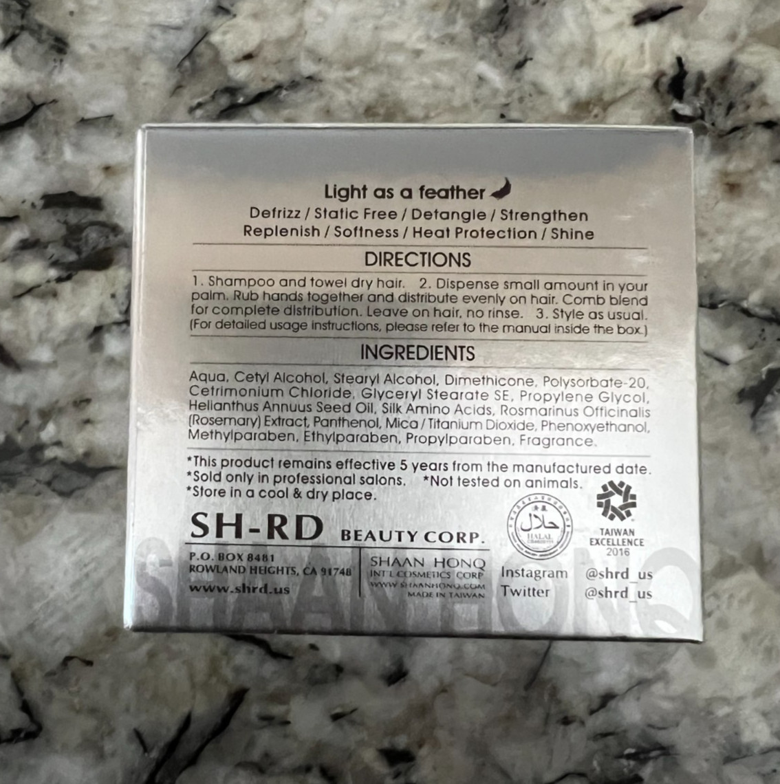 ORIGINAL NEW SH-RD Protein Cream Rosemary and D-Panthenol- FAST SHIPPING