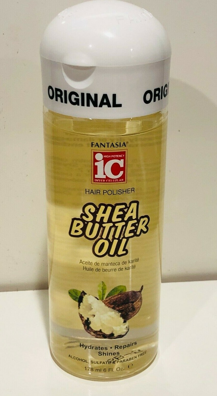 FANTASIA IC HAIR POLISHER SHEA BUTTER OIL HYDRATES – REPAIRS – SHINE 6 OZ